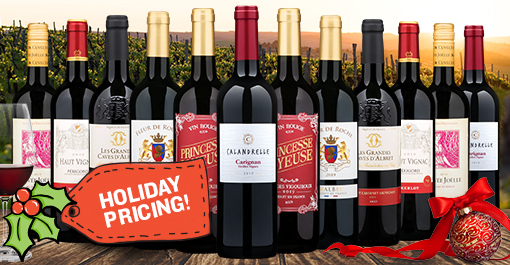 12 Bottles of French Red Wine + $50 Restaurant.com eGift Card