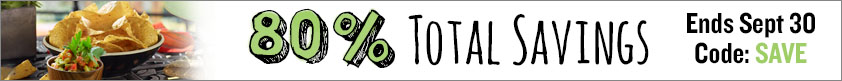80% Total Savings!