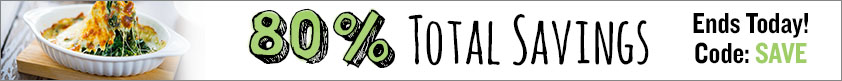 80% Total Savings. Ends Today!