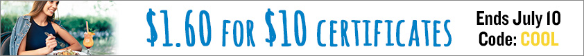 $1.60 for $10 Certificates!