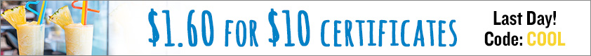 $1.60 for $10 Certificates!