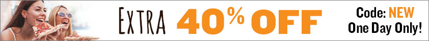 One Day Only! Extra 40% Off